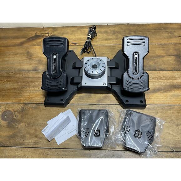 Logitech G Pro Flight Rudder Pedals [945-000068] - Picture 1 of 12